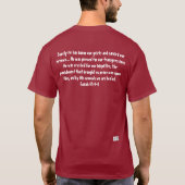 ✝️ Hij Droeg Onze Smarten - T-Shirt (Achterkant)