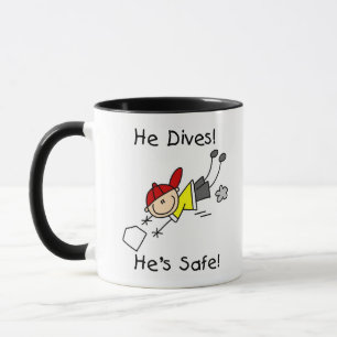 Hij duikt Hij is veilig Mok