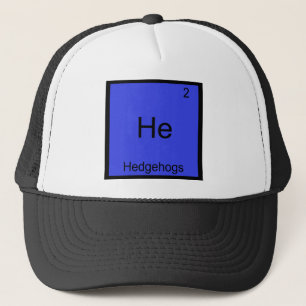 Hij - Egels Grappige Chemie Elementsymbool T-shirt Trucker Pet