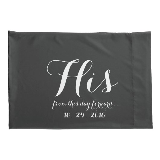 Hij en haar gepersonaliseerd - Mr & Mrs Passen get Kussensloop (Achterkant-Rechts)