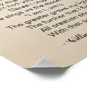 Hij en zij gedicht door William Butler Yeats Vinta Poster (Hoek)