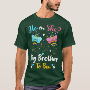 Hij en zij hebben een grote broer om het geslacht t-shirt