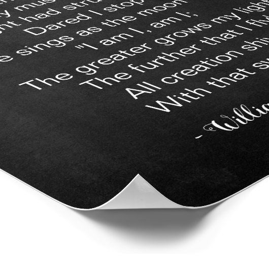 Hij en zij hebben zwart en wit gedicht poster (Hoek)