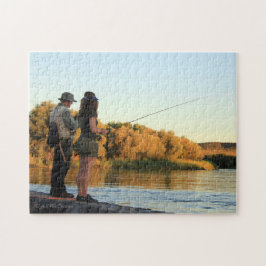 Hij en zij Visten Legpuzzel