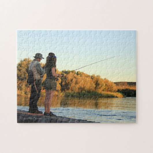 Hij en zij Visten Legpuzzel (Horizontaal)