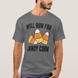 Hij gaat naar Candy Corn Funny Kinder Volwassenen T-shirt