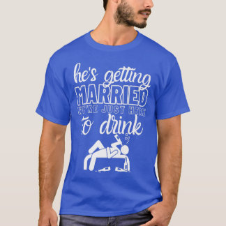 Hij gaat trouwen Bruiloft Bruidsfeest Jongens T-shirt