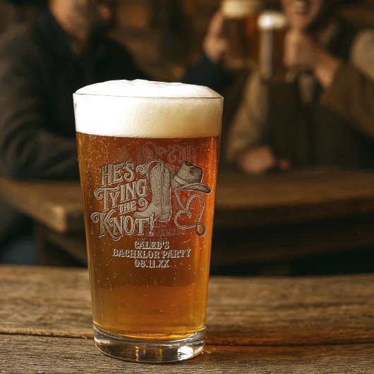 Hij gaat trouwen Leuk Cowboy vrijgezellenfeest Glas