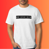 Hij gaf hem zijn retro label T-shirt