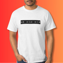 Hij gaf hem zijn retro label T-shirt