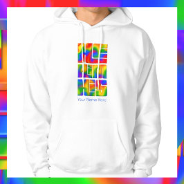 Hij gaf hem zijn voornaamwoorden regenboog stropda hoodie