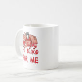 Hij gaf zijn bloed Christelijk Koffiemok (Voorkant links)