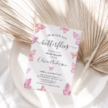 Hij geeft haar Butterflies Vrijgezellenfeest Kaart<br><div class="desc">Boterfly-themed Bridal Shower-uitnodiging. Zoek passende producten in onze winkel of neem contact met ons op.</div>