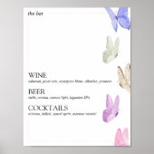 Hij geeft haar vlinders Vrijgezellenfeest Bar Sign Poster (Voorkant)