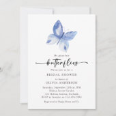 Hij geeft haar vlinders Vrijgezellenfeest Kaart (Voorkant)