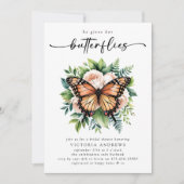 Hij geeft haar vlinders Vrijgezellenfeest Kaart (Voorkant)