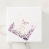 Hij geeft haar vlinders wilde bloemen Vrijgezellen Bedankjes Labels (In situ)