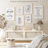 Hij geeft kracht aan de moeras, Isaiah 40:29 Poster