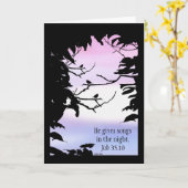 Hij geeft Liederen in de Nacht - word goed kaart (Gele Bloem)