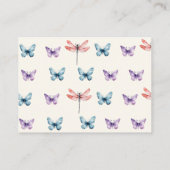 Hij geeft me Butterflies vrijgezellenfeest DIsplay Informatiekaartje (Achterkant)