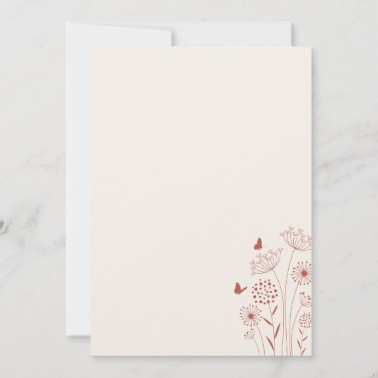 Hij geeft me Butterflies Vrijgezellenfeest Kaart (Achterkant)