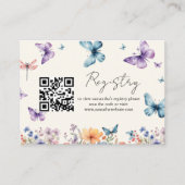 Hij geeft me Butterflies vrijgezellenfeest registe Informatiekaartje (Voorkant)