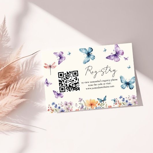 Hij geeft me Butterflies vrijgezellenfeest registe Informatiekaartje