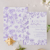 Hij geeft me een lavendel  douche kaart