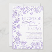 Hij geeft me een lavendel  douche kaart (Voorkant)