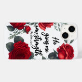 Hij geeft me nieuwe kracht Case-Mate iPhone case (Achterkant (horizontaal))