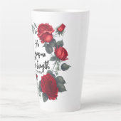 Hij geeft me nieuwe kracht latte mok (Voorkant)