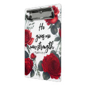 Hij geeft me nieuwe kracht mini klembord (Angled2)