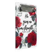 Hij geeft me nieuwe kracht mini klembord (Schuin)