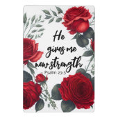 Hij geeft me nieuwe kracht mini klembord (Achterkant)