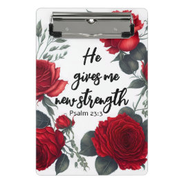 Hij geeft me nieuwe kracht mini klembord
