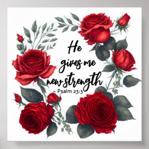 Hij geeft me nieuwe kracht poster
