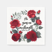 Hij geeft me nieuwe kracht servet (Voorkant)