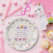 Hij Geeft Me Paarse Vlinders Bruidsjurk Feest Papieren Bordje (Feest)