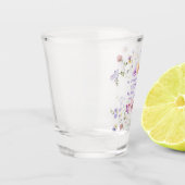 Hij Geeft Me Paarse Vlinders Bruidsjurk Shower Shot Glas (Links)