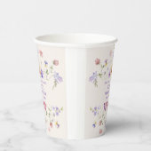 Hij geeft me Paarse vlinders Vrijgezellenfeest Papieren Bekers (Rechts)