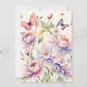 Hij geeft me vlinders betoverd vrijgezellenfeest kaart (Achterkant)