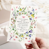 Hij geeft me vlinders  bloemenbruids showe kaart