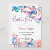 Hij geeft me vlinders botanische lentetuin kaart (Voorkant)