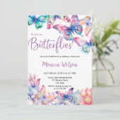 Hij geeft me vlinders botanische lentetuin kaart (Staand voorkant)