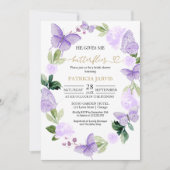 Hij geeft me vlinders bruids douche uitnodiging (Voorkant)