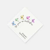 Hij Geeft Me Vlinders Bruids Shower Servet (Hoek)