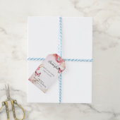 Hij Geeft Me Vlinders Bruiloft Feest Cadeaulabel (Met Touw)