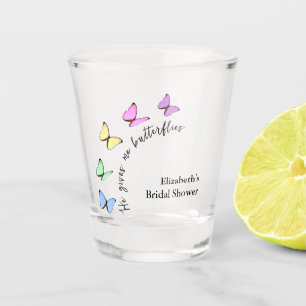 Hij Geeft Me Vlinders Bruiloft Feest Shot Glas
