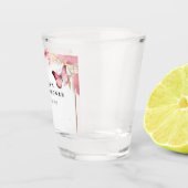 Hij Geeft Me Vlinders Bruiloft Feest Shot Glas (Rechts)