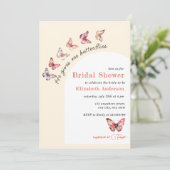 Hij geeft me vlinders elegant Vrijgezellenfeest Kaart (Staand voorkant)